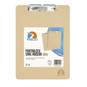 Porta Block Ezco A4 De Madera