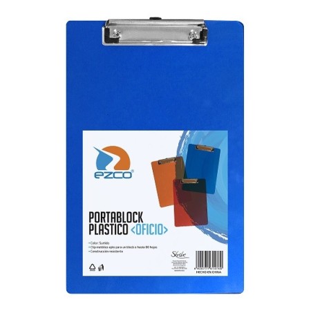 Porta Block Ezco Oficio Acrilico Traslucido