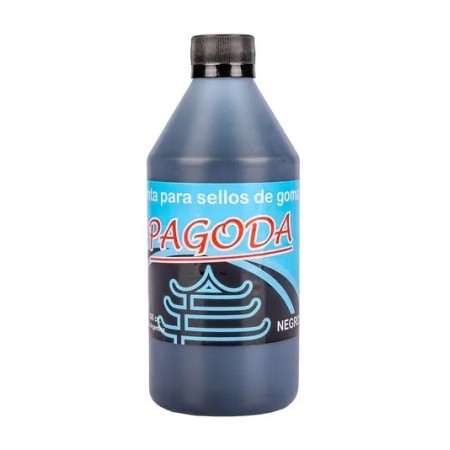 Tinta Pagoda Para Sellos De Goma  Negro X 250Cc