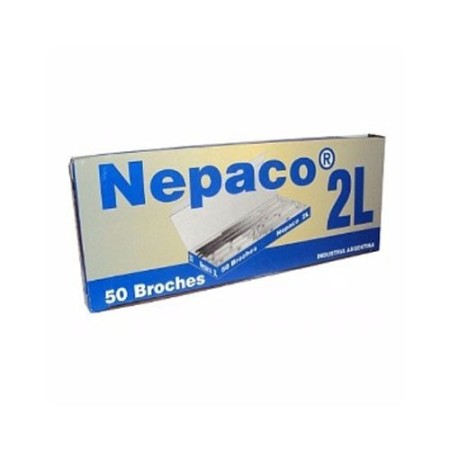 Broches Encuadernador Nepaco Nº 2L Metal