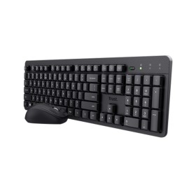 Kit mouse y teclado inalámbricos Trust Ody II negro 25020
