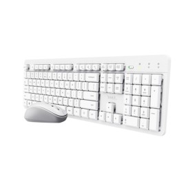 Kit teclado y mouse Trust Ody II blanco 25467