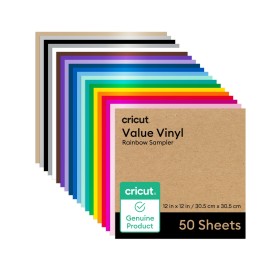 Vinilo Value Crictut Arcoiris Permanente 50 Unidades 2010887