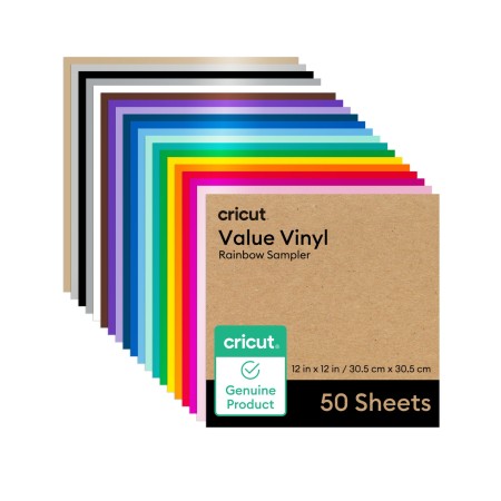 Vinilo Value Crictut Arcoiris Permanente 50 Unidades 2010887