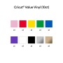 Cricut Value Vinyl Pack 10 colores vinilo adhesivo permanente 12" x 5 ft