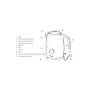 Pava Electrica Liliana AP990R Roja 1.7L con Termometro 2000W