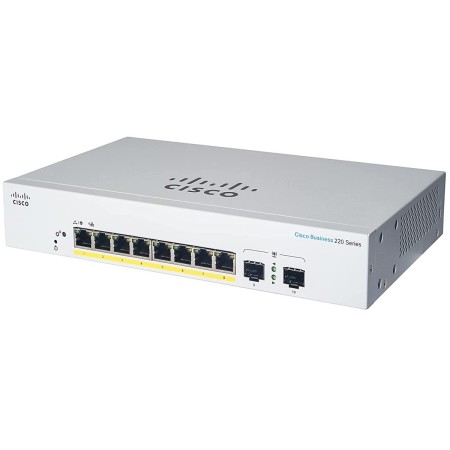 Switch Cisco CBS220-8P-E-2G 8 Puertos Gigabit PoE + 2 SFP