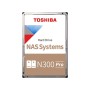 Disco Rigido Interno Toshiba 22TB N300 PRO NAS SATA III 3,5" 7200RPM HDWG82CXZSTB