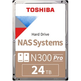 Disco Rigido Interno Toshiba N300 PRO 24TB NAS SATA 3.5" 7200RPM CMR