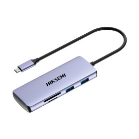 Adaptador HUB Hiksemi multifuncion tipo C 8 en 1 DS8