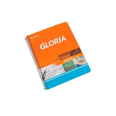 Cuaderno Gloria Tapa Flexible Con Espiral 16 X 21  X 46 Hojas Cuadriculado