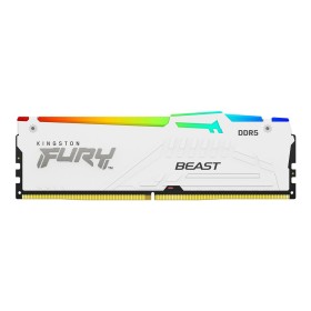 Memoria RAM Kingston 16GB 6800Mhz Fury Beast White RGB DDR5 para PC