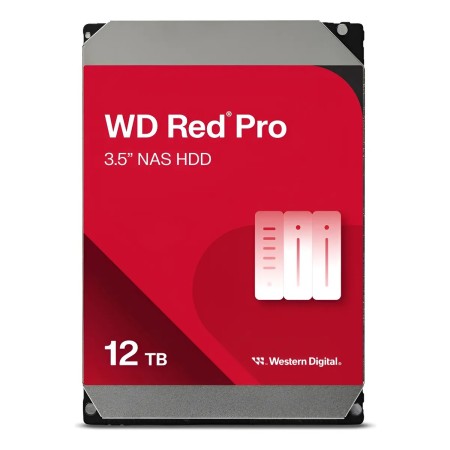 Disco Rigido Interno Western Digital NAS Red Pro 12TB 3.5" SATA 7200RPM CMR 512MB WD122KFBX