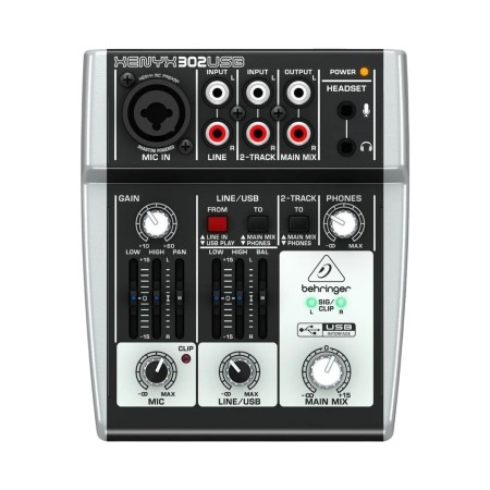 Consola Behringer 302USB Xenyx de mezcla XENYX 302USB