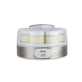 Yogurtera Atma YMAT26N Blanca con 7 Frascos de Vidrio de 150 mL y Tapa Transparente