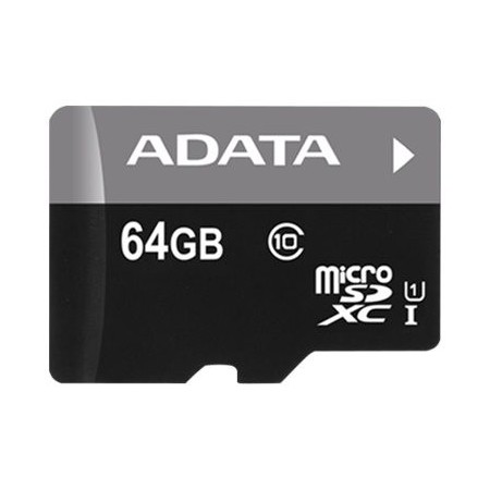 Tarjeta De Memoria MicroSD ADATA 64GB UHS-I Clase 10 AUSDX64GUICL10A1-RA1