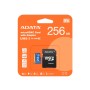 Memoria Micro SD Adata 256GB Clase 10 UHS-I V10 AUSDX256GUICL10A1-RA1