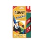 12 Lapices De Colores Largos Bic Evolution + 4 Grafitos Negros