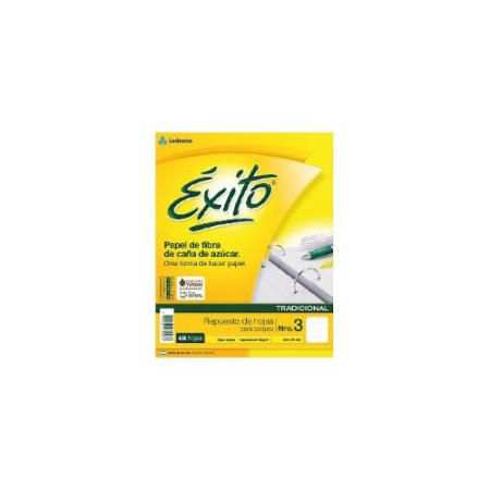 Repuesto De Hojas Exito Nº 3  X 48 Hojas Rayadas