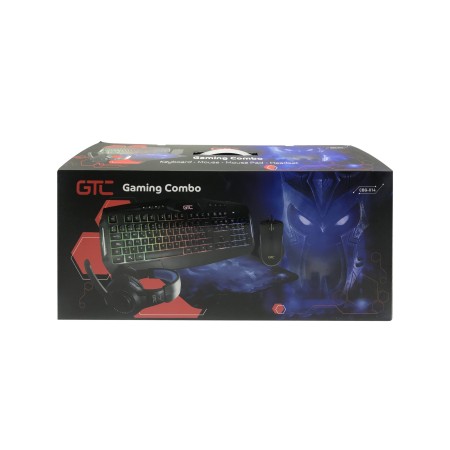 Combo Gamer Teclado Mecanico Luminoso Con Mouse Auricular y Pad Mouse GTC Cbg-014