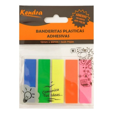 Señaladores Kendra Banderitas Rectangular X 5 Colores