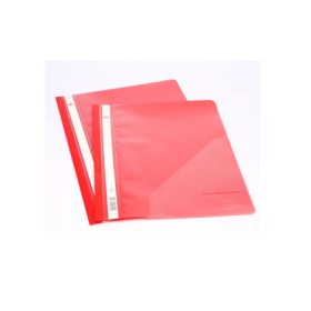 Carpeta Plastica Avios Base Opaca Tapa Transparente A4 Rojo