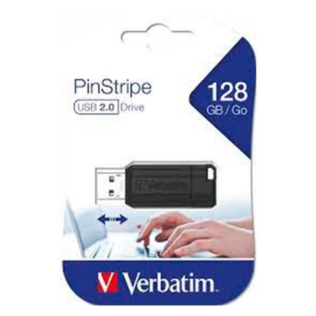 Pendrive Verbatim 128Gb Store N Go Pinstripe