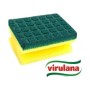 Fibra Esponja Virulana Verde / Amarilla Cuadriculada