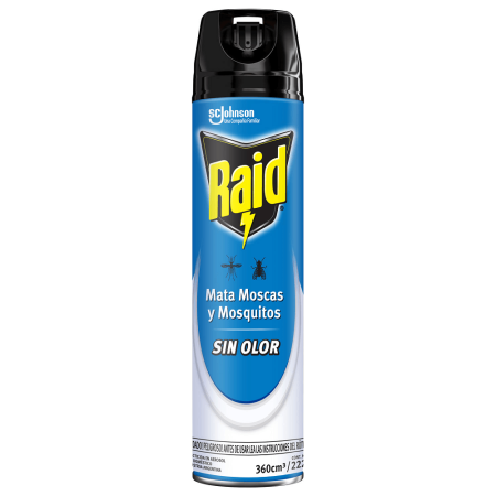 Insecticida Raid Mata Moscas/Mosquitos Sin Olor Aerosol