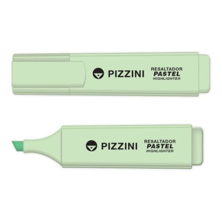 Resaltador Pizzini Al Agua 1280 Punta Biscelada Verde Pastel