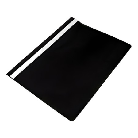 Carpeta Plastica Luma Base Opaca Tapa Transparente. Oficio Negro