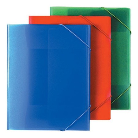 Carpeta Plastica Avios 3 Solapas Oficio Con Elastico Colores Surtidos