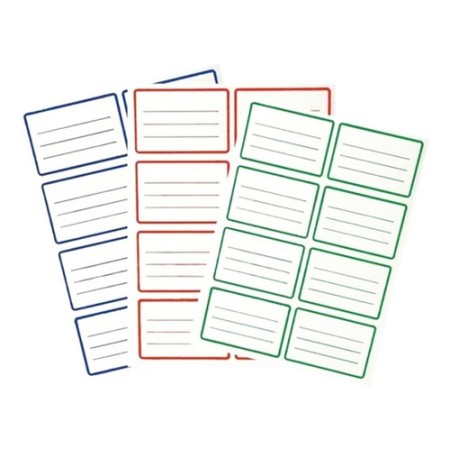 Plancha de 8 Etiquetas Autoadhesiva Orion Escolar