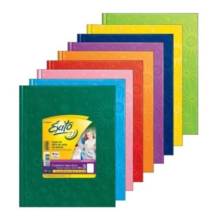 Cuaderno Exito 16 X 21 E3 Abc Tapa Dura Rayado x 48 Hjs