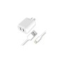 Cargador Soul 2.4A Dual Doble USB Con Cable Lightning 1Mt