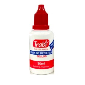 Tinta Para Sellos Trabi X 30 Cc Rojo