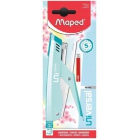 Abrochadora Maped Universal Pinza Pastel 24/6-26/6 +400 Broches