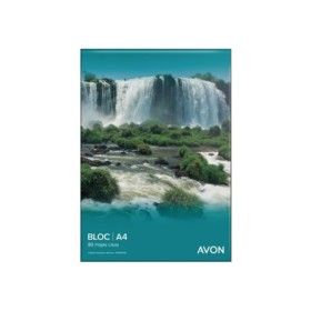 Block Ledesma Avon A4 Perforado X80H. Liso
