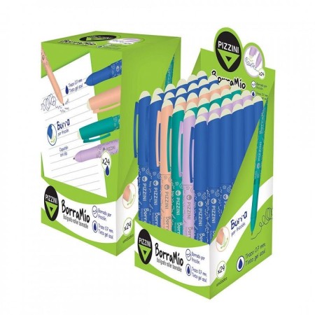 Boligrafo Pizzini Borramio Tinta Azul Borrable X 24U. Surtidos