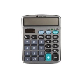 Calculadora Skycolor P/Escritorio Ct-956 12 Digitos Silver