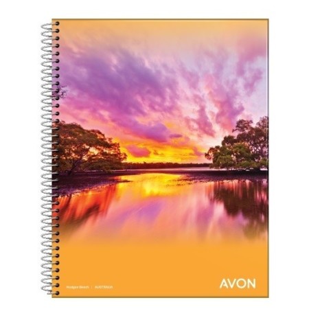 Cuaderno Ledesma 16X21 Avon 84H con Espiral Cuadriculado