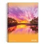 Cuaderno Ledesma 16X21 Avon 84H con Espiral Cuadriculado