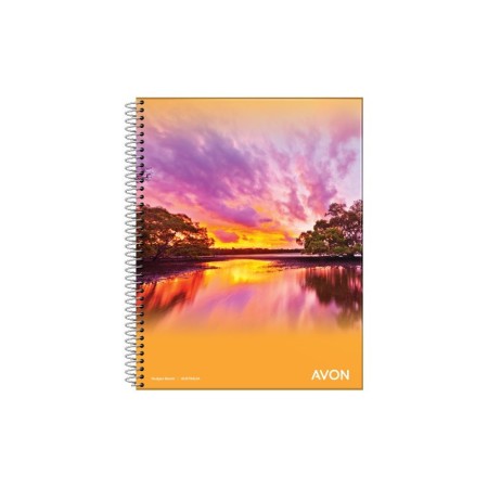 Cuaderno Ledesma 16X21 Avon 84H con Espiral Rayado