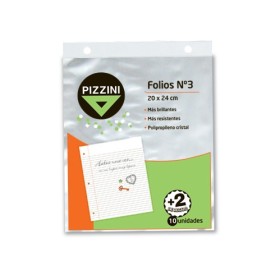 Folio Pizzini Escolar Pp 40Mic X 100U. Desplegados.