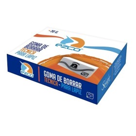 Goma De Borrar Ezco Plastica Tecnica Lapiz X30U.