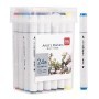 Marcador Deli Sketch Perm Triangular Doble Punta X24