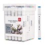 Marcador Deli Sketch Perm Triangular Doble Punta X36