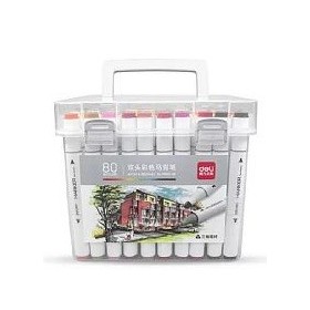 Marcador Deli Sketch Perm Triangular Doble Punta X80