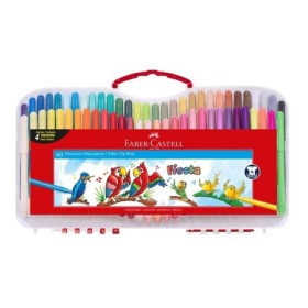 Marcador Faber Castell Fiesta Valija X 60U. Varios Colores