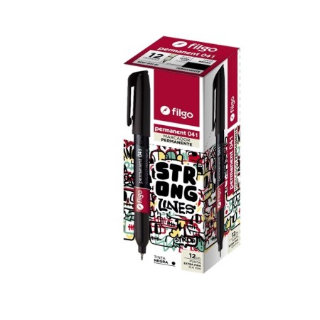 Marcador Filgo 041 Permanent Marker Punta Extra Fina